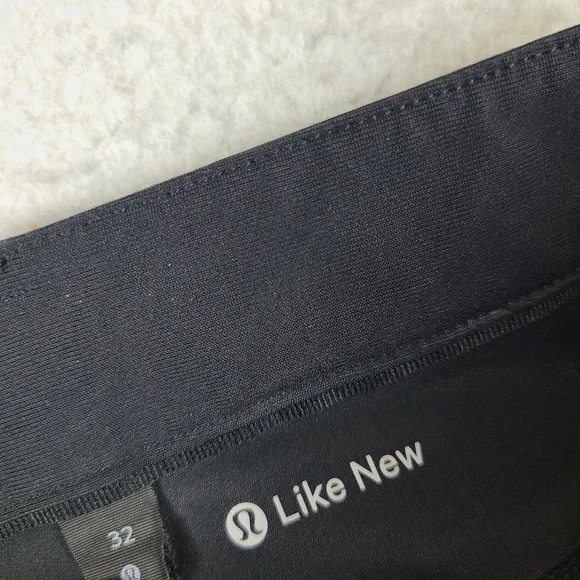 Lululemon ABC Pants Mens 32x32 Black Slim Fit Activewear Performance Tech Golf
